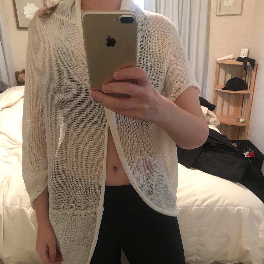 Cream shrug sweater